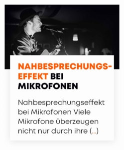 beyerdynamic Nahbesprechungseffekt Mikrofone