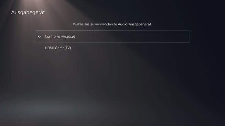 Audioausgabegerät wählen PS5