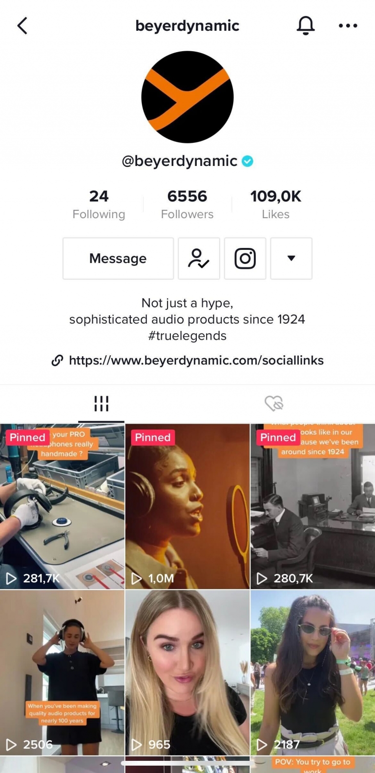 beyerdynamic TikTok Account